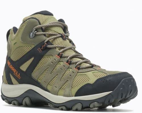 Merrell J135469 Mens Hiking Boots Accentor 3 Mid WP Waterproof Olive/Herb US Size 9