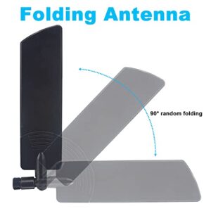 5G Antenna Bendable 600-6000Mhz 12dbi Omni 5G LTE SMA Male WiFi 3G 4G GSM Full Frequency Omni Aerial High-gain 5G Antennas Booster Amplifier for Module Router Tp Link Signal Receiver Pack of 2