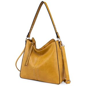 Montana West Hobo Bag for Women Designer Ladies Bucket Purse Totes Handbags Chic Shoulder Bag,MWC-128-MSYL