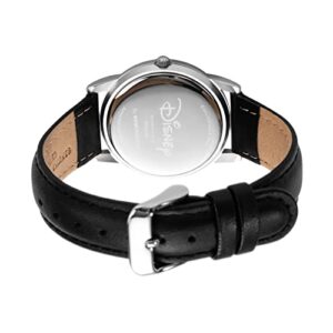 Disney Mickey Mouse Adult Classic Cardiff Articulating Hands Analog Quartz Leather Strap Watch