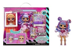 lol surprise tweens surprise swap fashion doll buns-2-braids bailey with 20+ surprises including styling head and fabulous fashions and accessories – great gift for kids ages 4+