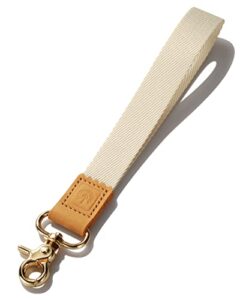 pikpok mart wrist lanyard for keys, wristlet key chain strap, warm white hand wrist keychain holder for women & men