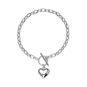 heart charm bracelets for women gifts,peach heart shell bracelets birthday christmas jewelry gift