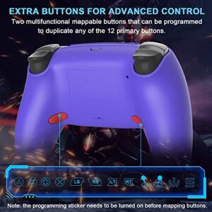 OUBANG Ymir Controller for PS4 Controller, Remote for Playstation 4 Controller with Turbo, Steam Gamepad Fits Elite PS4 Controller with Back Paddles, Scuf Controllers for PS4/PC/Pro/IOS/Android Purple