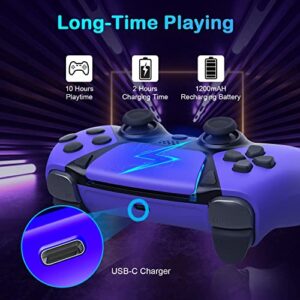 OUBANG Ymir Controller for PS4 Controller, Remote for Playstation 4 Controller with Turbo, Steam Gamepad Fits Elite PS4 Controller with Back Paddles, Scuf Controllers for PS4/PC/Pro/IOS/Android Purple