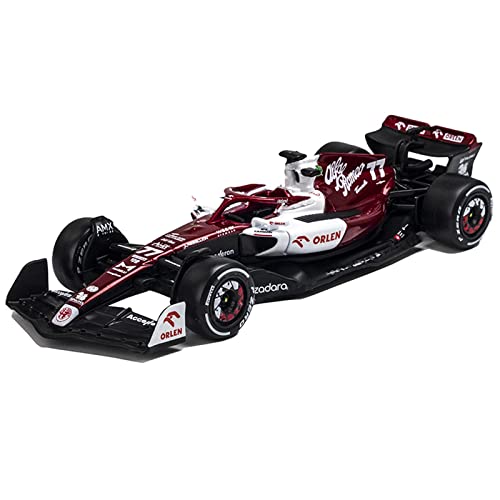 JODIYAAH Bburago 1:43 2022 Alfa Romeo F1 Racing Team C42#77 Valtteri Bottas Alloy Car Diecast Car Model Toy Collection (F1 C42#77)