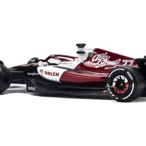 JODIYAAH Bburago 1:43 2022 Alfa Romeo F1 Racing Team C42#77 Valtteri Bottas Alloy Car Diecast Car Model Toy Collection (F1 C42#77)