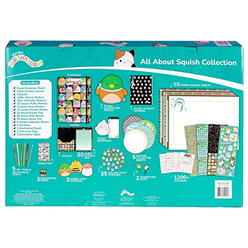 Fashion Angels Squishmallow Stationery Super Set, All About Squish (6+ Years)