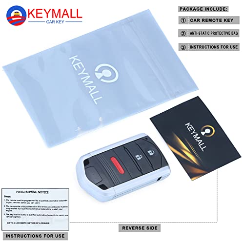 Keymall Keyless Entry Remote Key Fob Replacement for Acura RDX 2013 2014 2015 FCC ID:KR5434760 P/N:72147-TX4-A41 3 Buttons