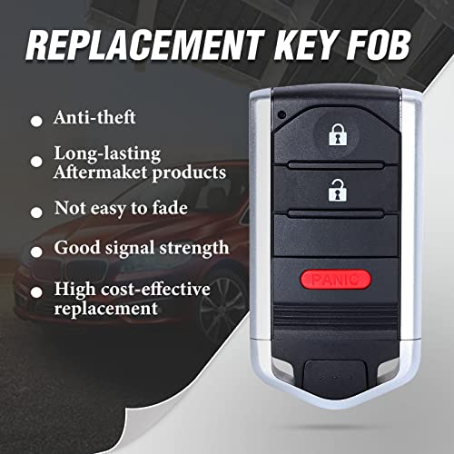 Keymall Keyless Entry Remote Key Fob Replacement for Acura RDX 2013 2014 2015 FCC ID:KR5434760 P/N:72147-TX4-A41 3 Buttons