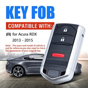 Keymall Keyless Entry Remote Key Fob Replacement for Acura RDX 2013 2014 2015 FCC ID:KR5434760 P/N:72147-TX4-A41 3 Buttons