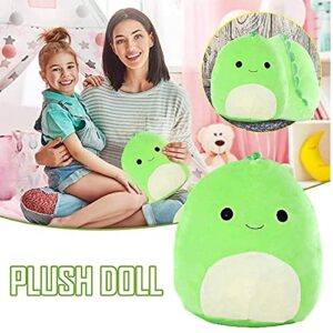 Louliou Plush Toys, Cute Dinosaur Stuffed Animal Plush Toy 3D Pillow Soft Lumbar Back Cushion Plush Stuffed Toy Gifts for Children(8 Inch)