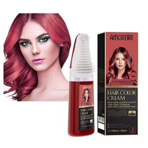 Chillies Red Hair Dye - Permanent Hair Color 100% Grey Coverage For Women - Organic Natural Ingredients, Deeply Nourishes the Hair - Ammonia Free, Vegan, Long Lasting Results