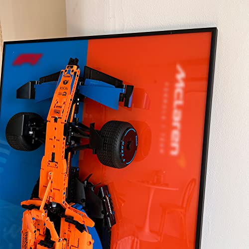 iLuane Display Wallboard for Lego 42141 Technic McLaren Formula 1 2022 Replica Race Car, Collectibles Display Wallboard for Building Blocks, Gifts for Lego Lovers (Only Display Wallboard)