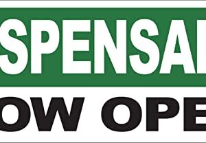 4 Less Co 18x48 Inch DISPENSARY NOW OPEN Vinyl Banner Sign With Grommets gb