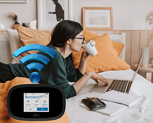 EVDO-LINK Bundle for Inseego Global Hotspot WiFi Device - 4G LTE MiFi 8000 | Global 4G LTE Mobile Portable WiFi with Case, Screen Protector and Extra Battery Compatible with AT&T, T-Mobile, Verizon