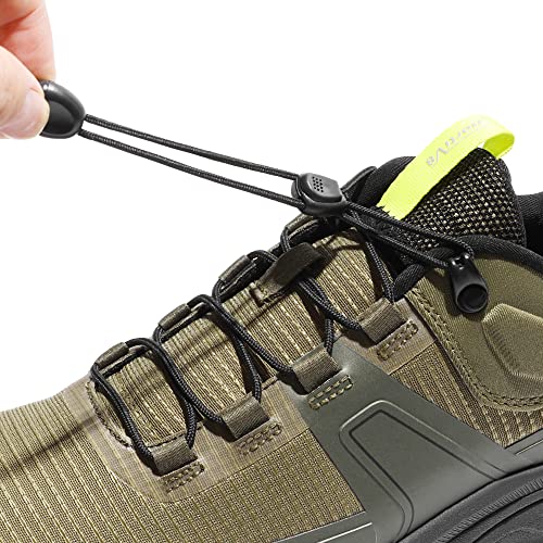 NORTIV 8 Men's Lightweight Hiking Shoes Quick Laces Outdoors Sneakers Army Green Size 11 M US SNHS239M