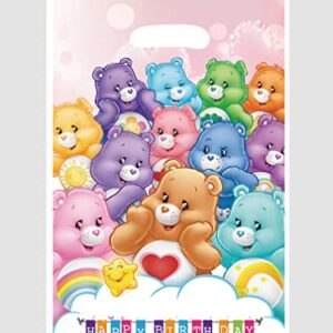 RATHIRA 40 pcs Rainbow Carebear Party Bags Treat Candy Goodie Bags Care Bears Gift Bags Party Supplies for Cute Bears Themed Party Set Bags