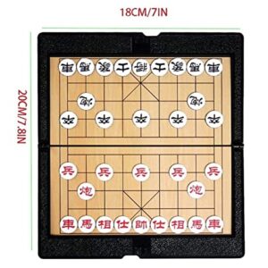 JGATW Chess Set Chess Board Game，Chinese Chess Set Folding Chessboard Small Pieces，Folding Roll Up Chess Game Sets International Chess