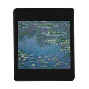 lilies claude monet water game office overlock rubber non-slip mouse pad