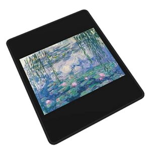 Lilies Claude Monet Water Game Office Overlock Rubber Non-Slip Mouse Pad