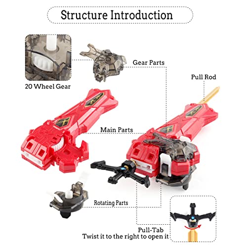 Battling Tops Burst Launcher B-200,L/R Two-Way Launcher Compatible with All Bey Burst Series