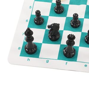 Dilwe Roll Up Chess Board Set, Portable Travel Chess Game Set Roll Up Chess Board Set for Family Gatherings Travel (Wang Gao 75MM)