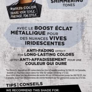 Got2b Metallics Permanent Hair Color, Deep Red