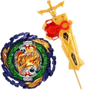 gyro(b-185) + launcher battle bey burst set, battling top, stickers & launchers set, boys kids birthday party idea 553