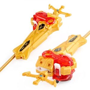 Gyro(B-185) + Launcher Battle Bey Burst Set, Battling Top, Stickers & Launchers Set, Boys Kids Birthday Party Idea 553