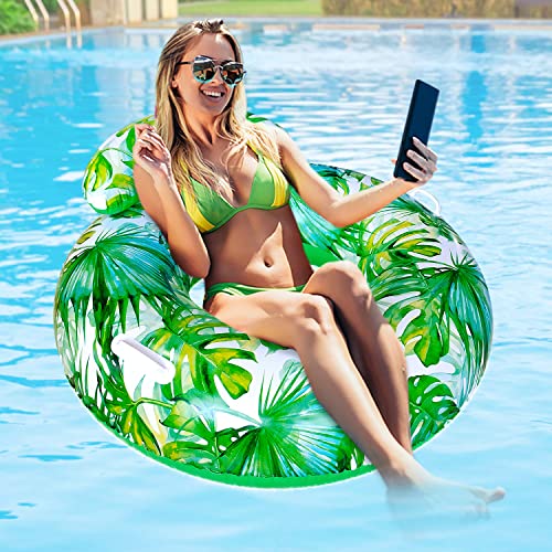 Inflatable Pool Float,Lake Float,Air Sofa Floating Chair,Ideal for Adults and Children for Water Parties and Water Recreation,with Very deep Drink Holders