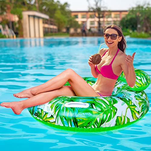 Inflatable Pool Float,Lake Float,Air Sofa Floating Chair,Ideal for Adults and Children for Water Parties and Water Recreation,with Very deep Drink Holders