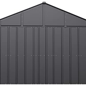 Arrow Sheds Classic 12' x 17' Outdoor Padlockable Steel Storage Shed Building, Charcoal