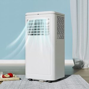 cowsar portable air conditioner, 8000btu air conditioner portable for room cooling up 200sq.ft, portable ac unit with dehumidifier and fan and remote control < 53db air conditioner