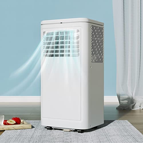 COWSAR Portable Air Conditioner, 8000BTU Air Conditioner Portable for Room Cooling Up 200sq.ft, Portable AC Unit with Dehumidifier and Fan and Remote Control < 53dB Air Conditioner