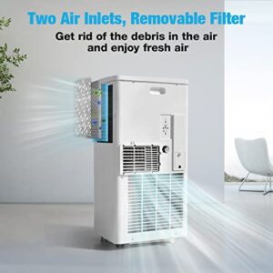 COWSAR Portable Air Conditioner, 8000BTU Air Conditioner Portable for Room Cooling Up 200sq.ft, Portable AC Unit with Dehumidifier and Fan and Remote Control < 53dB Air Conditioner