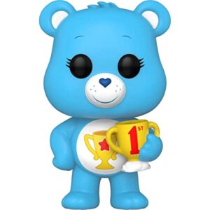 pop care bears 40th anniversary - champ bear funko vinyl figure (bundled with compatible box protector case), multicolored, 3.75 inches