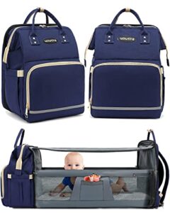 baby diaper bag backpack with changing station - waterproof, large 30l capacity for boy, girl, mom, dad - travel baby bag with stroller straps, insulated pockets - 16.5x9.4x14" - baby shower gifts