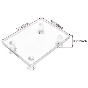 Bigfety Acrylic Display Stand Riser Decorative, Clear Bases Pedestal for Table Countertop