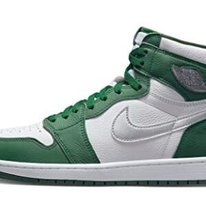 Jordan Men's 1 Retro High OG shoes, Gorge Green/Metallic Silver-wh, 11