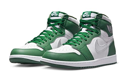 Jordan Men's 1 Retro High OG shoes, Gorge Green/Metallic Silver-wh, 11