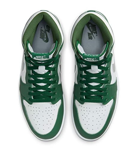 Jordan Men's 1 Retro High OG shoes, Gorge Green/Metallic Silver-wh, 11