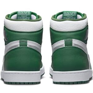 Jordan Men's 1 Retro High OG shoes, Gorge Green/Metallic Silver-wh, 11