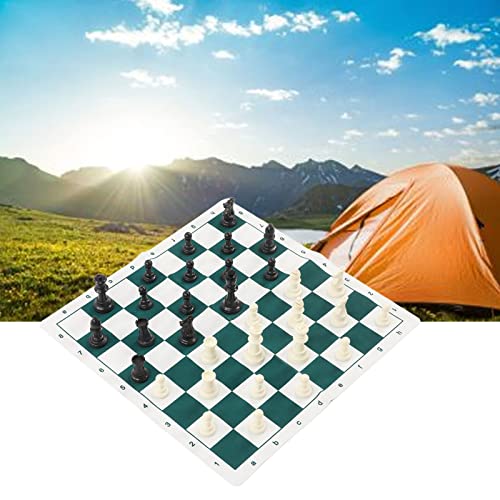 Emoshayoga Roll Up Chess Board Set, Entertainment Game Travel Chess Set Rollable Foldable for Picnic for Family Gatherings(Wang Gao 95MM)