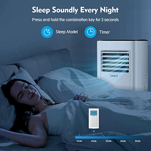 Portable Air Conditioner – Pasapair 8000BTU WIFI Portable AC Unit with App – Air Conditioner for Room with Cooling, Dehumidifier, Fan, Sleep Model 4-in-1 - Space-Saving, Efficient and Energy-Saving