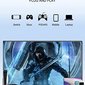 MAGICRAVEN 2.5K Portable Monitor, 17.3 Inch 1440P IPS Laptop Monitor, Dual USB C HDMI Second Computer Screen, VESA Gaming Display with 2 Speakers, Travel Monitor for Laptop PS4/5 PC Phone Xbox Switch