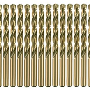 Cobalt Drill Bit Set 20Pcs 3/32 inch HSS Co M35 Twist Jobber Length Drill Steel Metal Iron