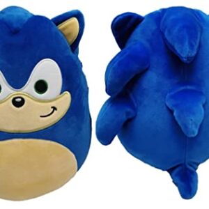 Squishmallows Kellytoy SEGA Sonic, Knuckles, Tails, Shadow Plush Toy (8'' Sonic The Hedgehog) SQK2821