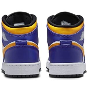 Jordan Youth Air 1 Mid GS DQ8423 517 Lakers - Size 6.5Y