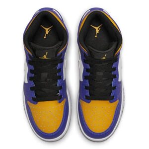 Jordan Youth Air 1 Mid GS DQ8423 517 Lakers - Size 6.5Y